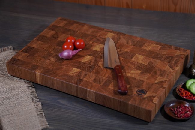 Tocător ESF3 „End Grain” Stejar- 420/300/45(mm)