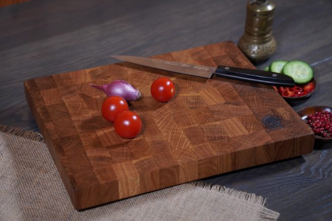 Tocător ESF2 „End Grain” Stejar - 330/230/35(mm)